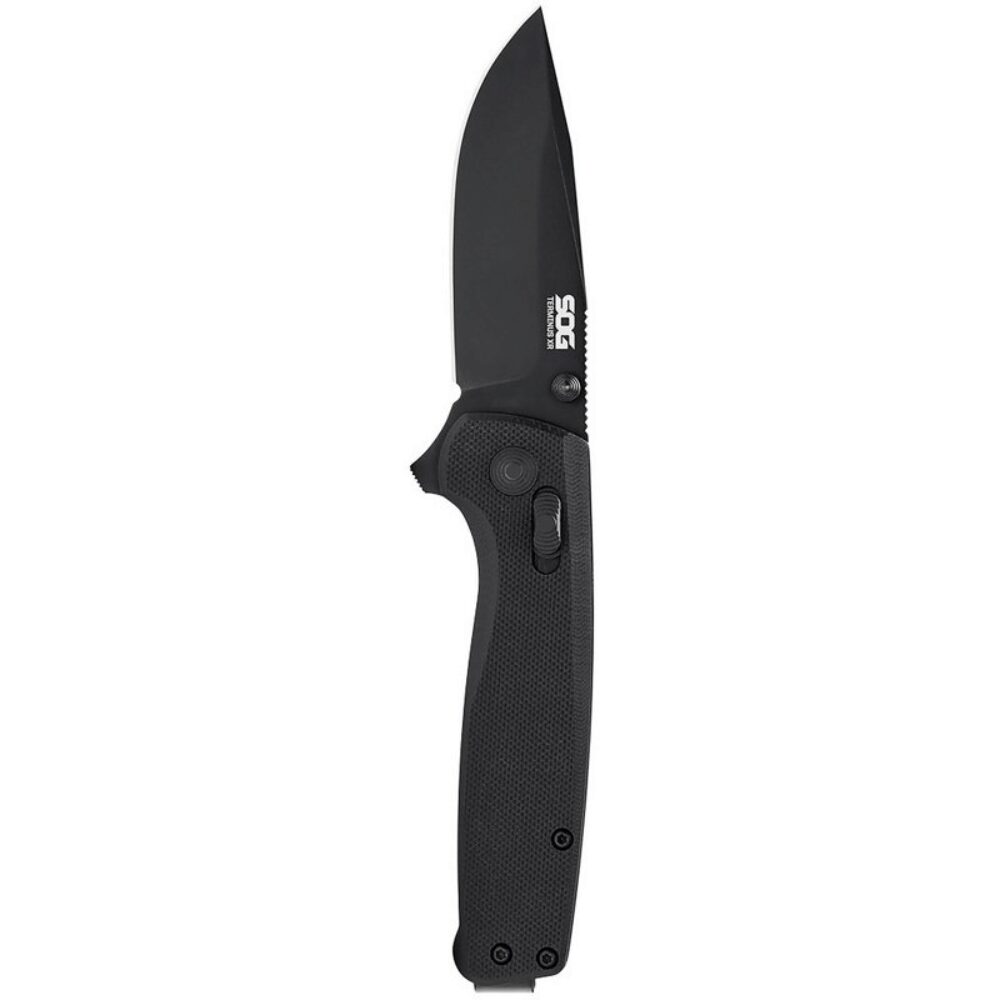 S.O.G SOGTM1025BX Terminus XR 2.95 Folding Clip Point Plain Satin CPM S35VN SS Blade Black G10/Carbon Fiber Handle Features Box Packaging Includes Belt Clip S.O.G SOGTM1025BX Terminus XR 2.95 Folding Clip Point Plain Satin CPM S35VN SS Blade Black G10/Carbon Fiber Handle Features Box Packaging Includes Belt Clip