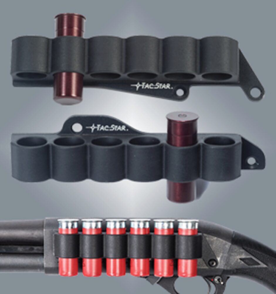 TacStar 1081210 SideSaddle Slimline Shotgun 12 Gauge 6 Rounds Black Polymer w/Aluminum Mounting Plate