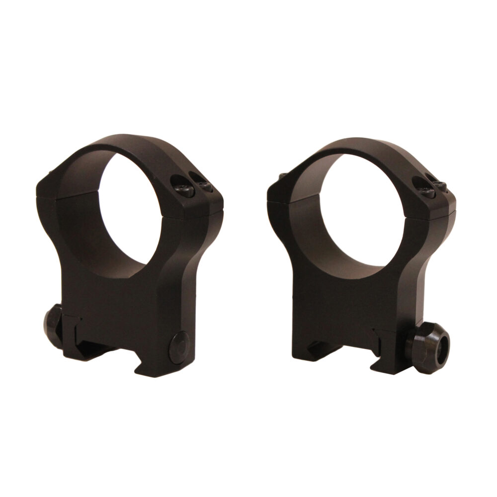 Warne 7224M Mountain Tech Scope Ring Set Fixed For MSR Picatinny/Weaver Ultra High 34mm Tube Black Anodized Aluminum