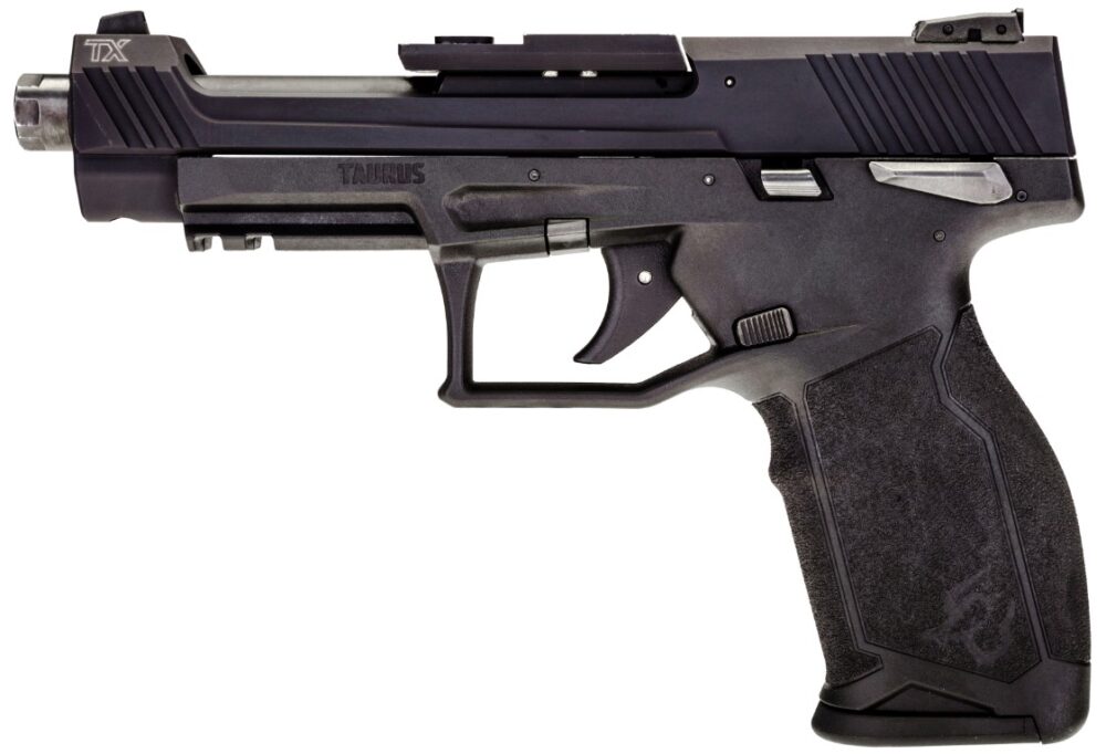 Taurus 1TX22C151 TX22 Competition 22 LR 16+1 5.25 Overall Black Steel/Threaded Barrel, Hard Coat Anodized Aluminum/Optic Cut/Serrated Slide & Polymer Frame w/Picatinny Rail w/Polymer Grips Taurus 1TX22C151 TX22 Competition 22 LR 16+1 5.25 Overall Black Steel/Threaded Barrel, Hard Coat Anodized Aluminum/Optic Cut/Serrated Slide & Polymer Frame w/Picatinny Rail w/Polymer Grips