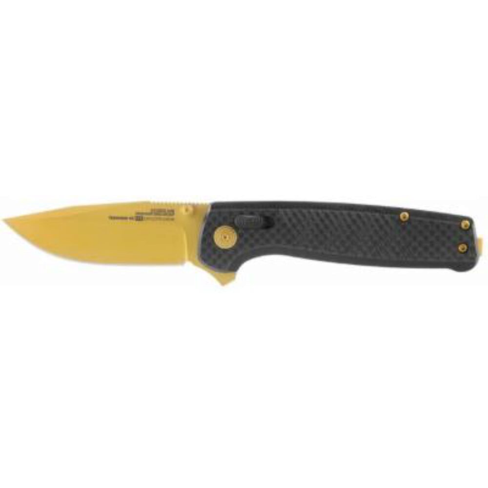 S.O.G SOGTM1033BX Terminus XR LTE 2.95 Folding Clip Point Plain Gold TiCN Cryo CPM S35VN Steel Blade Black G10/Carbon Fiber Handle Features Box Packaging Includes Pocket Clip S.O.G SOGTM1033BX Terminus XR LTE 2.95 Folding Clip Point Plain Gold TiCN Cryo CPM S35VN Steel Blade Black G10/Carbon Fiber Handle Features Box Packaging Includes Pocket Clip