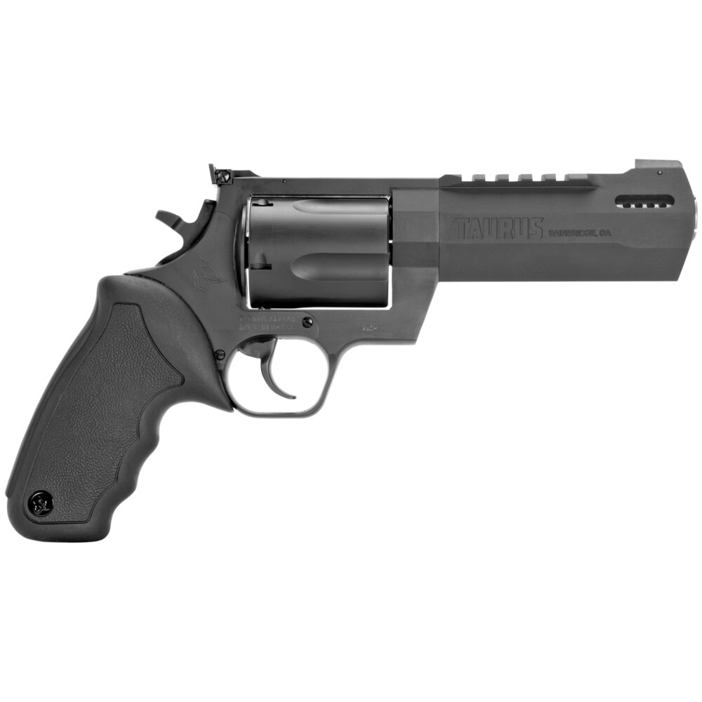 Taurus 2460051RH Raging Hunter  460 S&W Mag 5rd 5.12 Matte Black Barrel Matte Black Oxide Steel Cylinder & Frame Black Rubber with Integrated Cushion Insert Grip