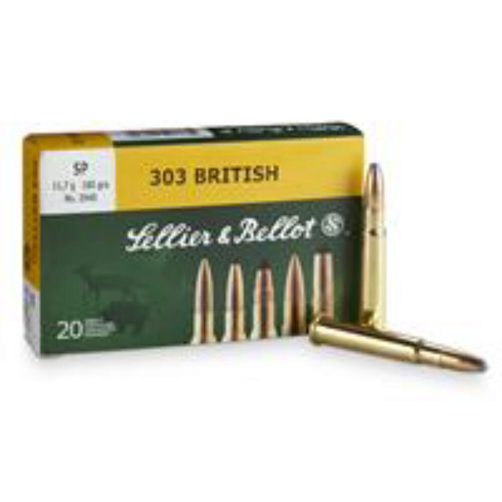 Sellier & Bellot SB303C Rifle  303 British 180 gr Soft Point (SP) 20 Bx/ 20 Cs