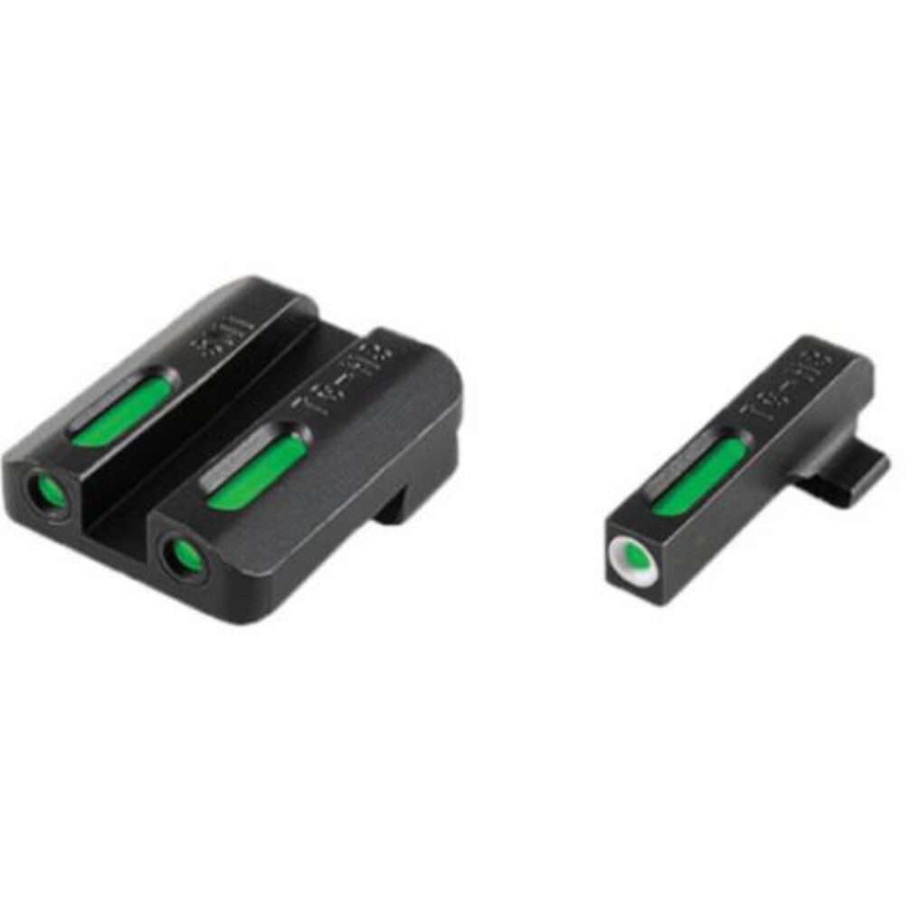 TruGlo TG13GL4A TFX  Black | Green Tritium & Fiber Optic White Outline Front Sight Green Tritium & Fiber Optic Rear Sight TruGlo TG13GL4A TFX  Black | Green Tritium & Fiber Optic White Outline Front Sight Green Tritium & Fiber Optic Rear Sight