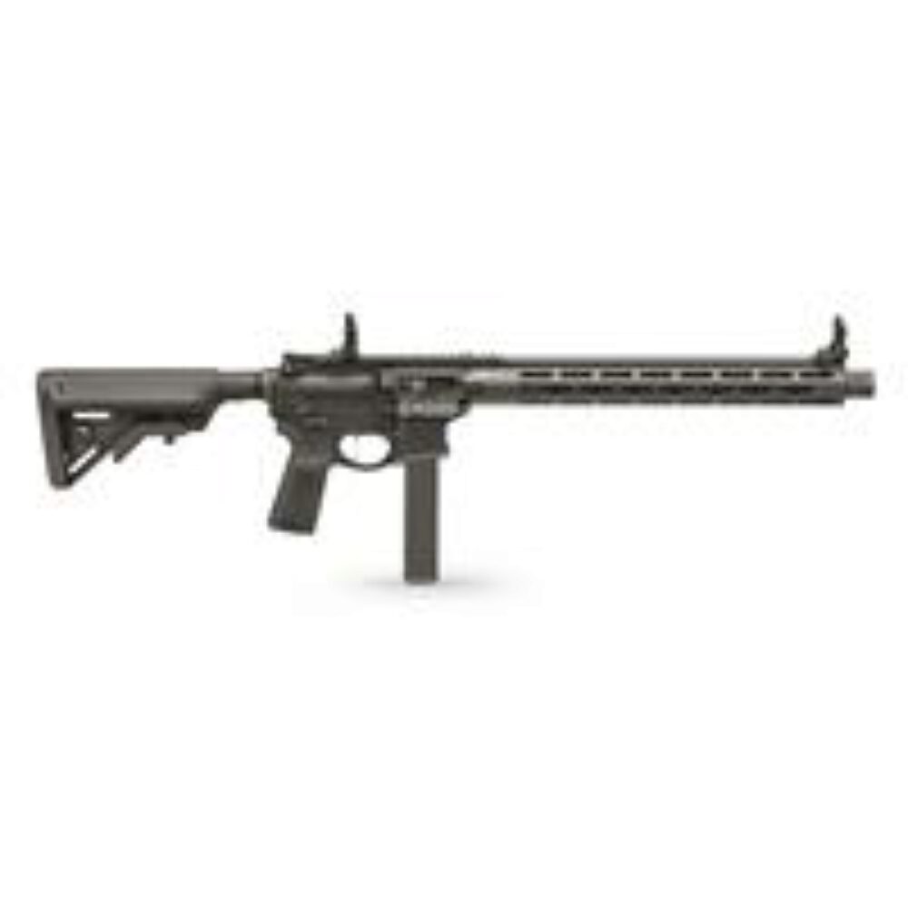 Springfield Armory STV91609B SAINT Victor 9mm Luger 16 32+1, Black, B5 Systems Bravo Stock & Type 23 Grip, Flip-Up Sights, Blast Diverter