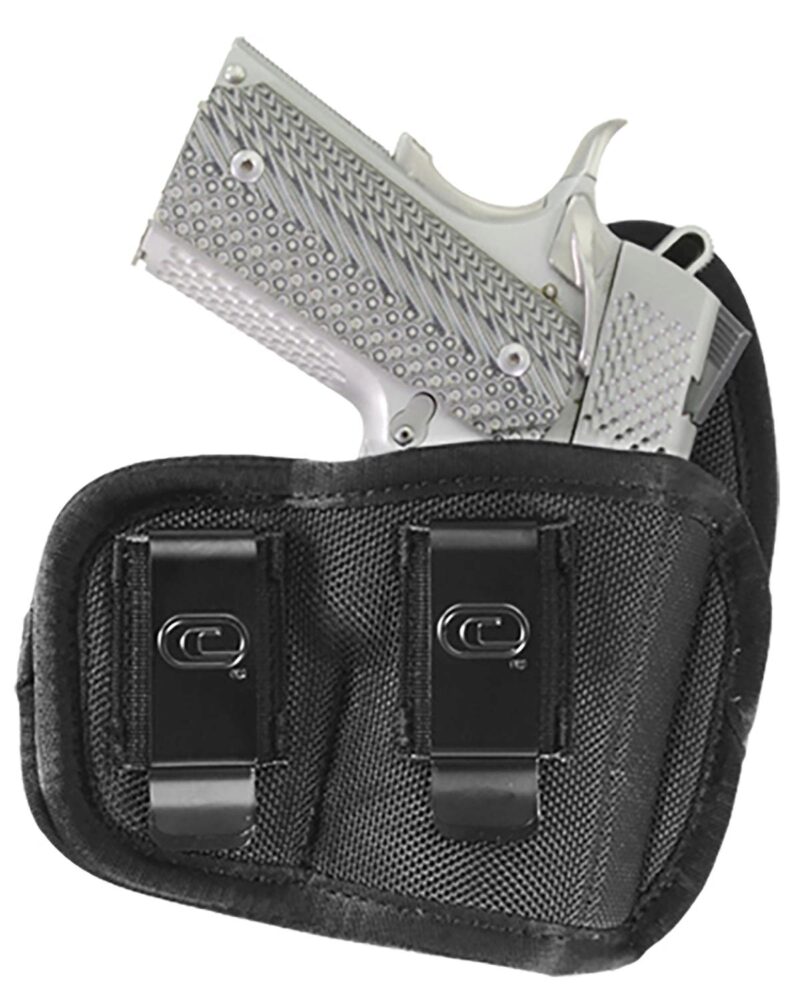 Crossfire Shooting Gear CRFCYCLSA1C3R The Cyclone  IWB/OWB Size 03 Black Foam Laminate Belt Clip Fits Compact 3-3.50 Barrel Right Hand Crossfire Shooting Gear CRFCYCLSA1C3R The Cyclone  IWB/OWB Size 03 Black Foam Laminate Belt Clip Fits Compact 3-3.50 Barrel Right Hand