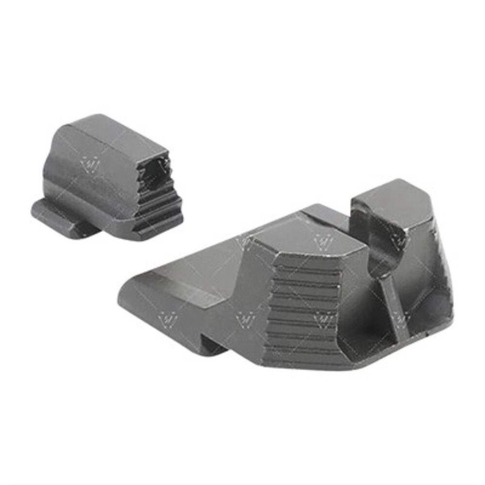 Strike Industries MP9SIGHTSSH Strike Iron Sights-Suppressor Height  Black | Black Front Sight Black Rear Sight