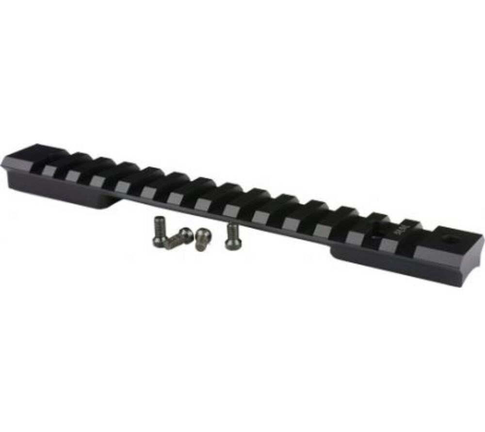 Warne 765420MOA Weatherby Mark V Mag 9 Lug Mountain Tech Black Anodized  20 MOA