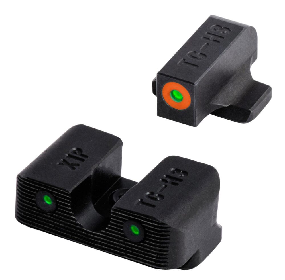 TruGlo TG231X1C Tritium Pro Black | Green Tritium Orange Outline Front Sight Green Tritium Rear Sight TruGlo TG231X1C Tritium Pro Black | Green Tritium Orange Outline Front Sight Green Tritium Rear Sight