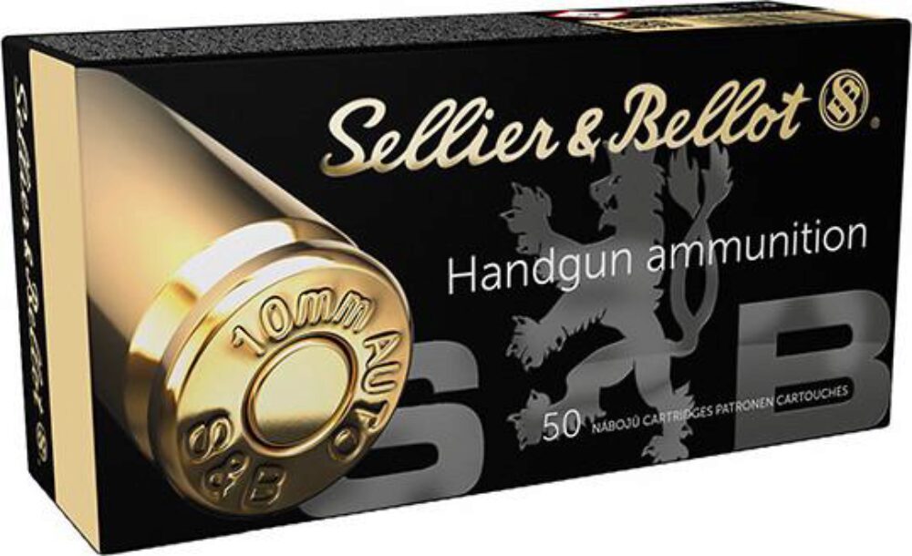 Sellier & Bellot SB10B Handgun Target 10mm Auto 180 gr Jacketed Hollow Point (JHP) 50 Per Box/ 20 Cs Sellier & Bellot SB10B Handgun Target 10mm Auto 180 gr Jacketed Hollow Point (JHP) 50 Per Box/ 20 Cs