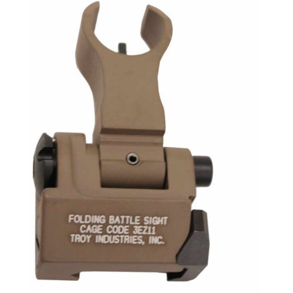 Troy Ind SSIGFBSFHFT00 Front Folding BattleSight HK Flat Dark Earth Front Sight Troy Ind SSIGFBSFHFT00 Front Folding BattleSight HK Flat Dark Earth Front Sight