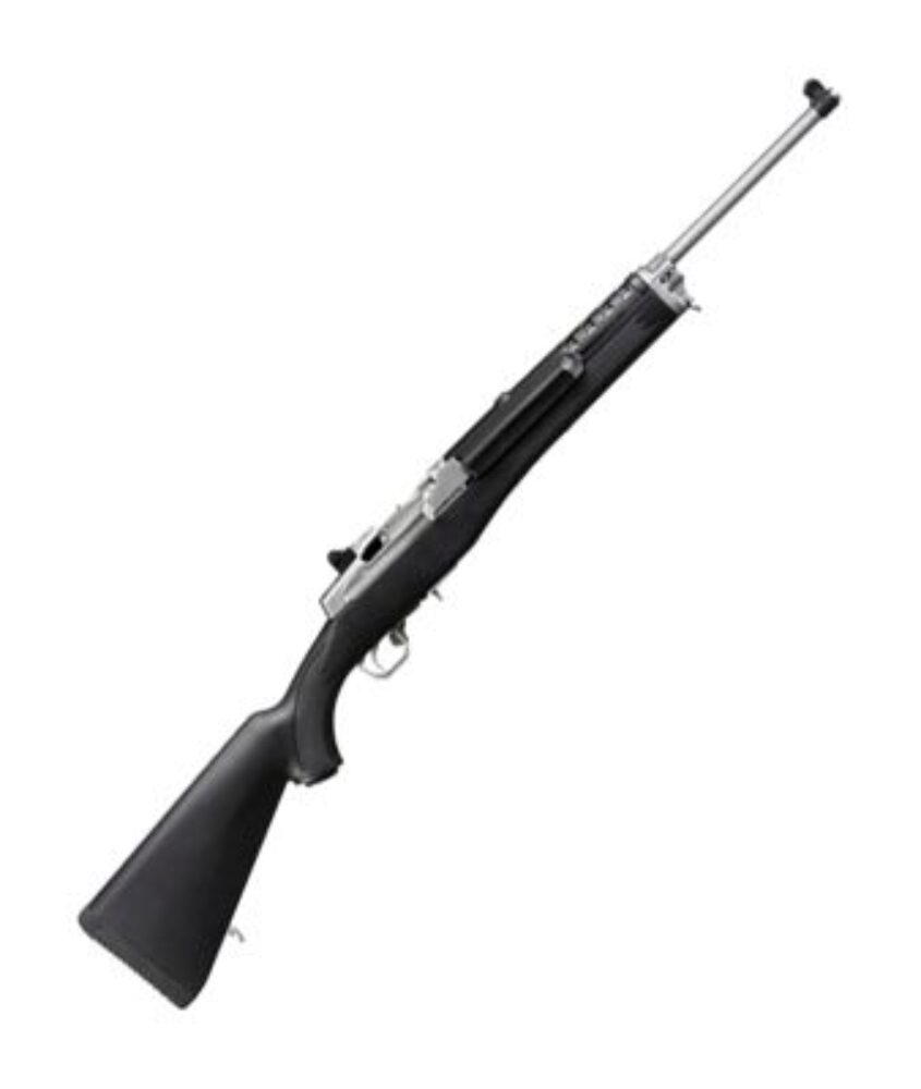 Ruger 5805 Mini-14 Ranch 5.56x45mm NATO 5+1 18.50 Barrel, Matte Stainless Steel, Synthetic Stock, Optics Ready