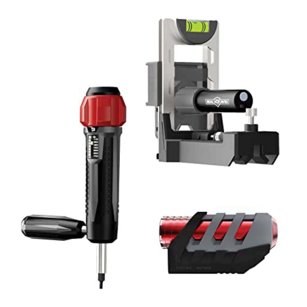 Real Avid AVMSMK Master Grade Scope Mounting Combo Includes Torque Driver and Reticle Leveling System