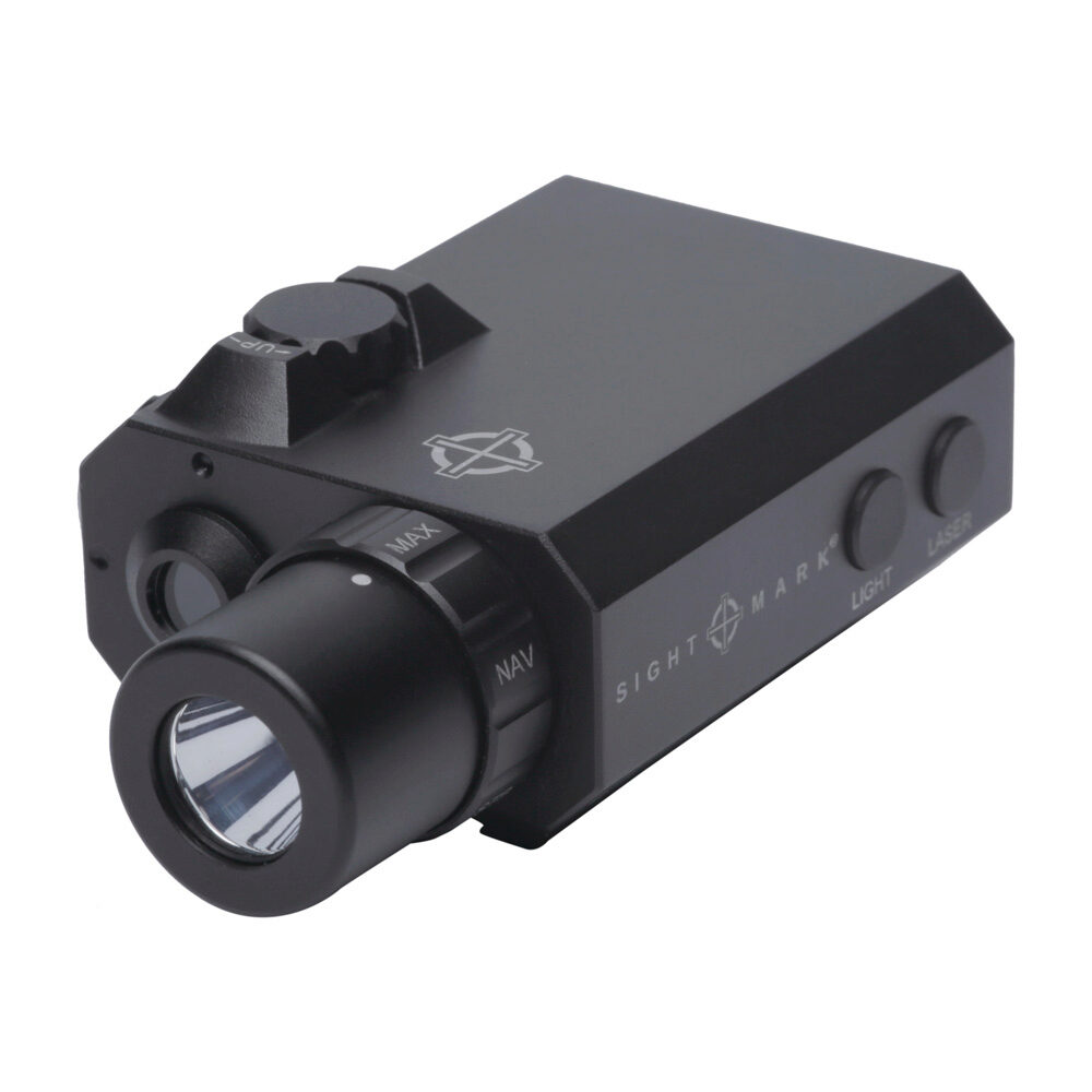 Sightmark SM25012 LoPro Mini Laser/Light Combo 5mW Green Laser 520nM Wavelength (50yds Day/600yds Night Range) with 300 Lumens White LED Light Matte Black Finish