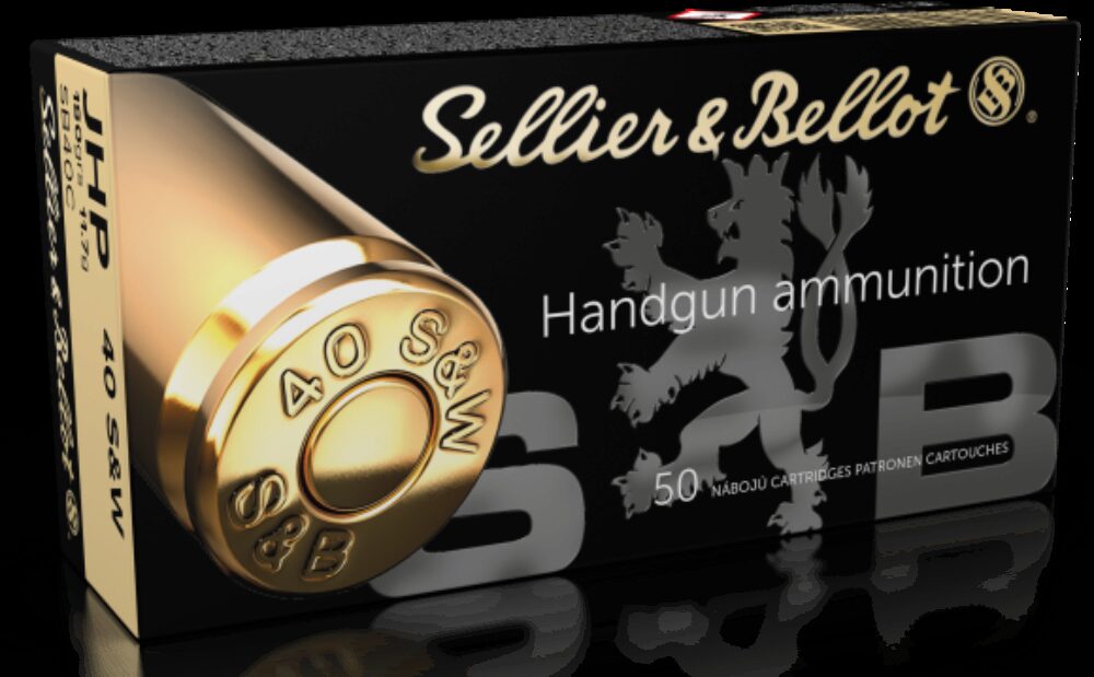 Sellier & Bellot SB40C Handgun Defense 40 S&W 180 gr Jacketed Hollow Point (JHP) 50 Per Box/ 20 Cs