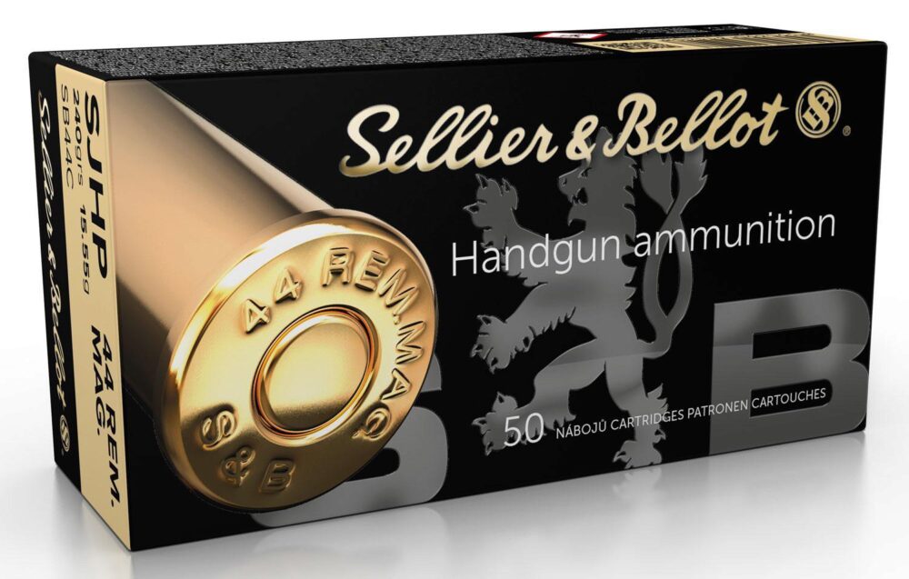 Sellier & Bellot SB44C Handgun Defense 44 Rem Mag 240 gr Semi-Jacketed Hollow Point (SJHP) 50 Per Box/ 12 Cs Sellier & Bellot SB44C Handgun Defense 44 Rem Mag 240 gr Semi-Jacketed Hollow Point (SJHP) 50 Per Box/ 12 Cs