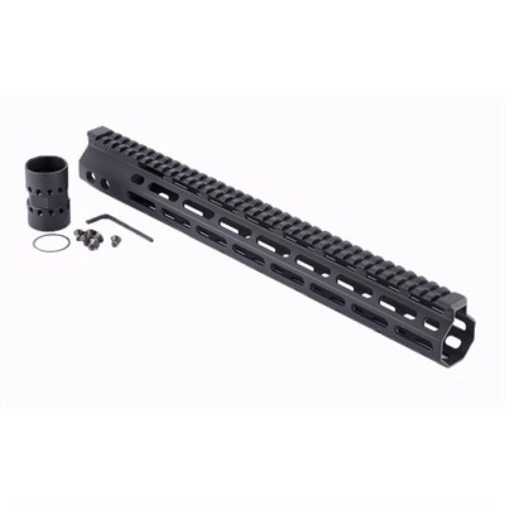 Wilson Combat TRMLOK15 M-LOK Rail  AR-15 Black Hardcoat Anodized 6005A-T5 Aluminum 15 M-LOK