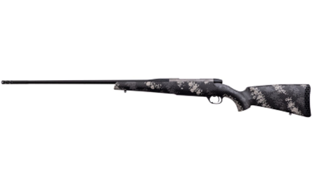 Weatherby MBT20N65RWR6B Mark V Backcountry 2.0 Ti 6.5 Wthby RPM 3+1 Cap 24 Graphite Black Cerakote Rec/Barrel Black with Gray & White Sponge Accents Peak 44 Blacktooth Stock Right Hand (Full Size)