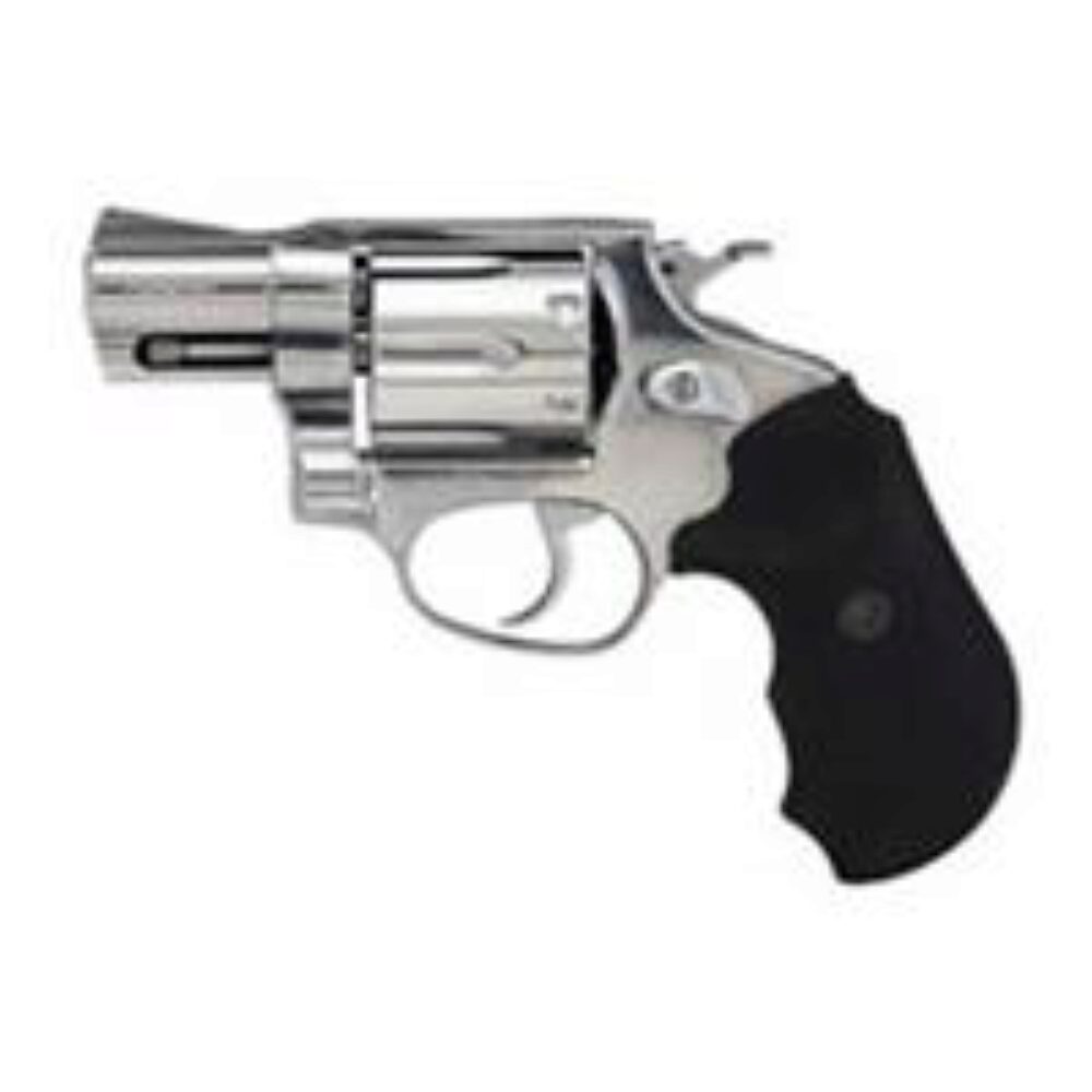 Taurus 2-905029 905  9mm Luger Caliber with 2 Barrel, 5rd Capacity Cylinder, Overall Matte Finish Stainless Steel, Finger Grooved Black Rubber Grip & Fixed Sights