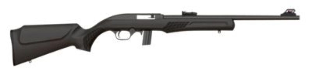 Rossi RS22L1811TH RS22  22 LR Caliber with 10+1 Capacity, 18 Threaded Barrel, Matte Black Metal Finish & Monte Carlo Synthetic Black Stock, Right Hand (Full Size)
