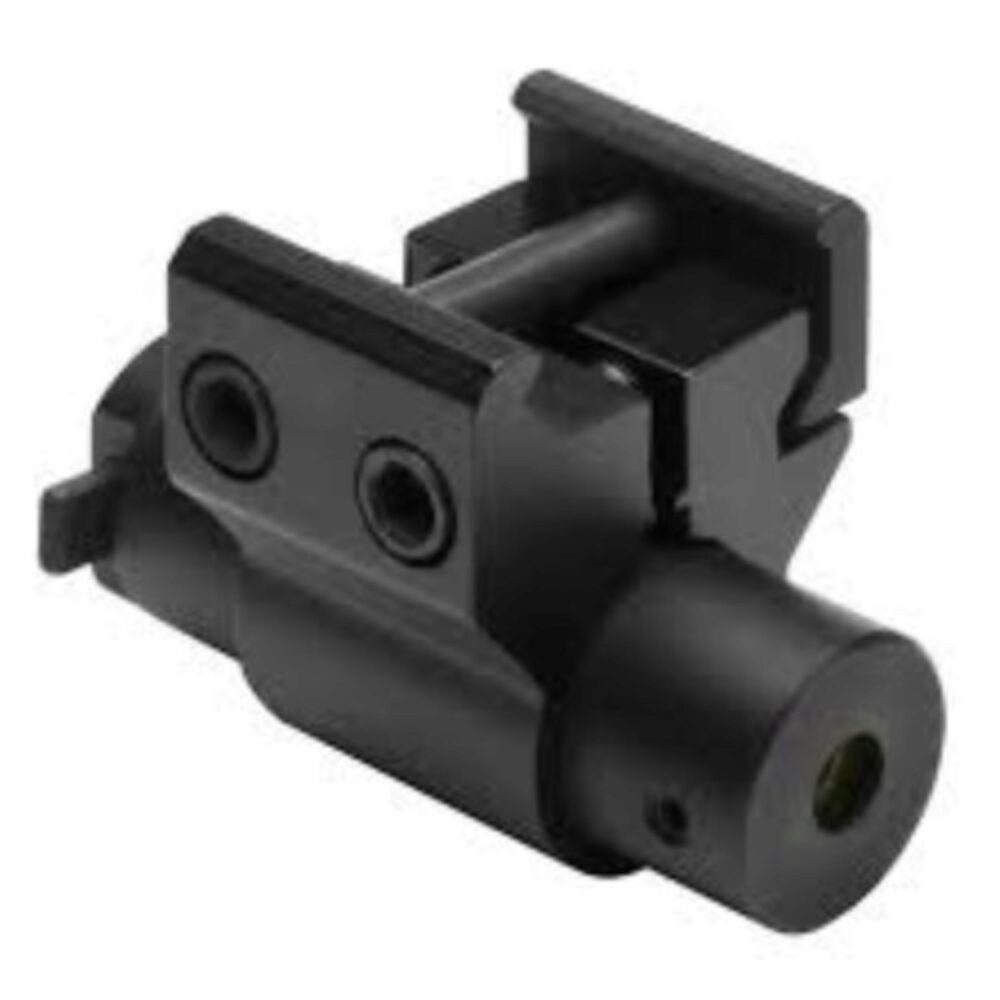 NcStar ACPRLS Compact Laser 5mW Red Laser with 635-655nM Wavelength, Black Finish & Weaver Mount for Compact & Subcompact Pistols