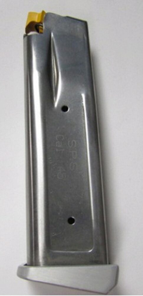 SPS MHA12045 OEM SPS Pantera 13rd 45 ACP, Silver w/ Aluminum Floor Plate SPS MHA12045 OEM SPS Pantera 13rd 45 ACP, Silver w/ Aluminum Floor Plate