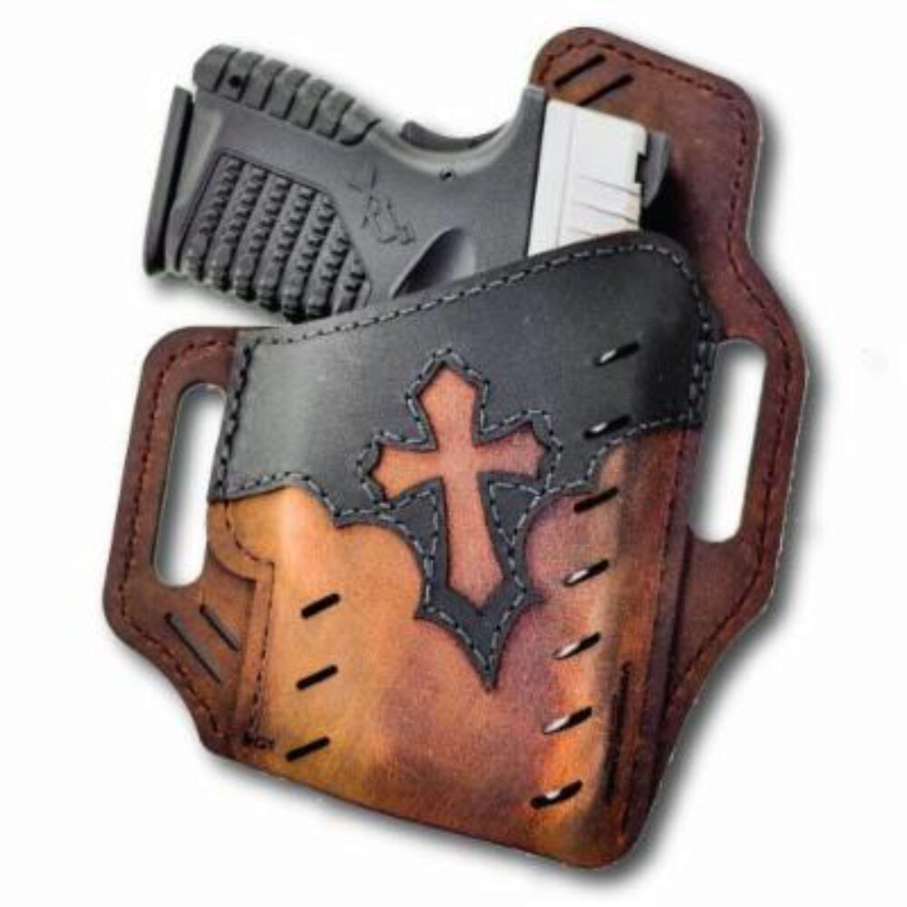 Versacarry UGA1BRN Guardian Arc Angel Edition OWB Size 01 Black/Brown Leather Belt Slide