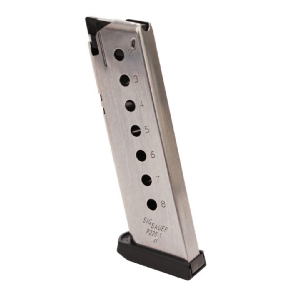 Sig Sauer MAG220458 P220 8rd 45 ACP For Sig P220 Stainless Steel Sig Sauer MAG220458 P220 8rd 45 ACP For Sig P220 Stainless Steel