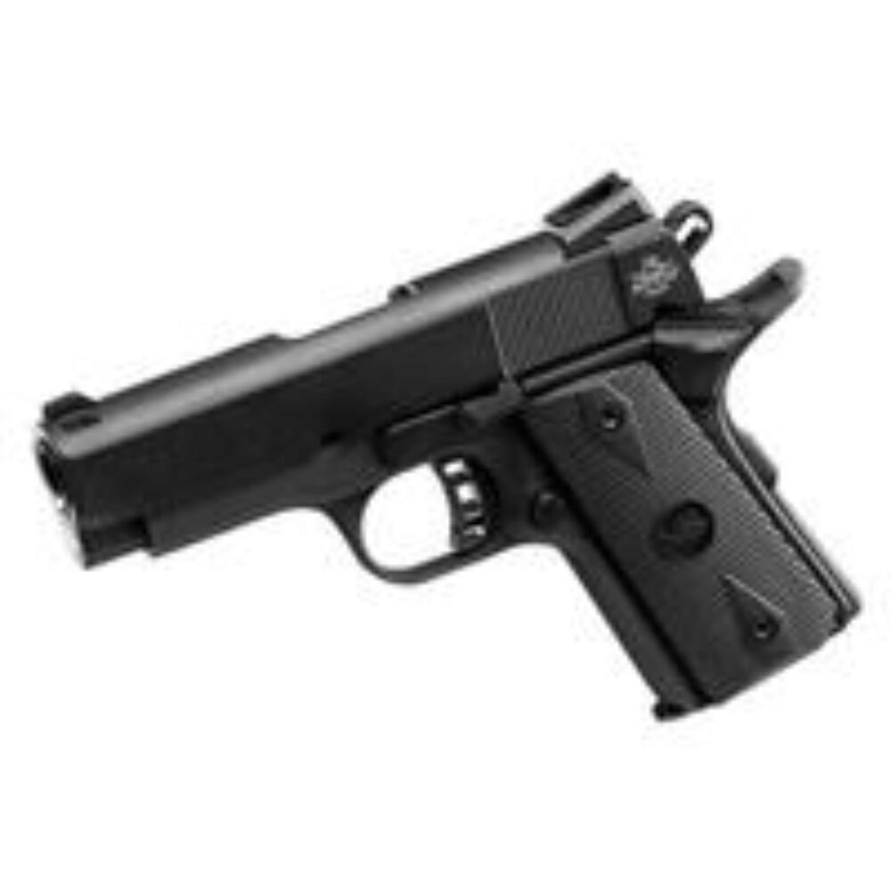 Rock Island 51429 Rock Standard CS 45 ACP Caliber with 3.60 Barrel, 7+1 Capacity, Overall Black Parkerized Finish Steel, Beavertail Frame, Serrated Slide & Black Rubber Grip Rock Island 51429 Rock Standard CS 45 ACP Caliber with 3.60 Barrel, 7+1 Capacity, Overall Black Parkerized Finish Steel, Beavertail Frame, Serrated Slide & Black Rubber Grip