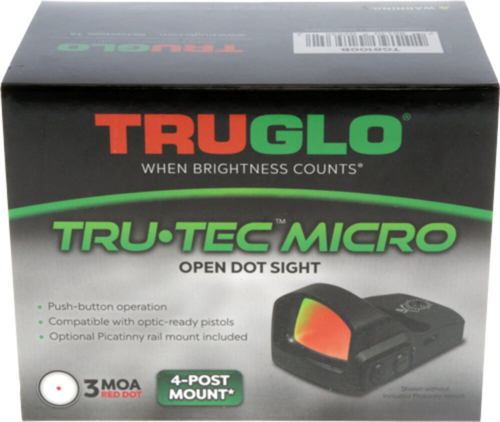 TruGlo TG-8100B3 Tru-Tec Sight & Mount Kit Black 1x 23x17mm 3 MOA Illuminated Red Dot Reticle Fits Remington TruGlo TG-8100B3 Tru-Tec Sight & Mount Kit Black 1x 23x17mm 3 MOA Illuminated Red Dot Reticle Fits Remington