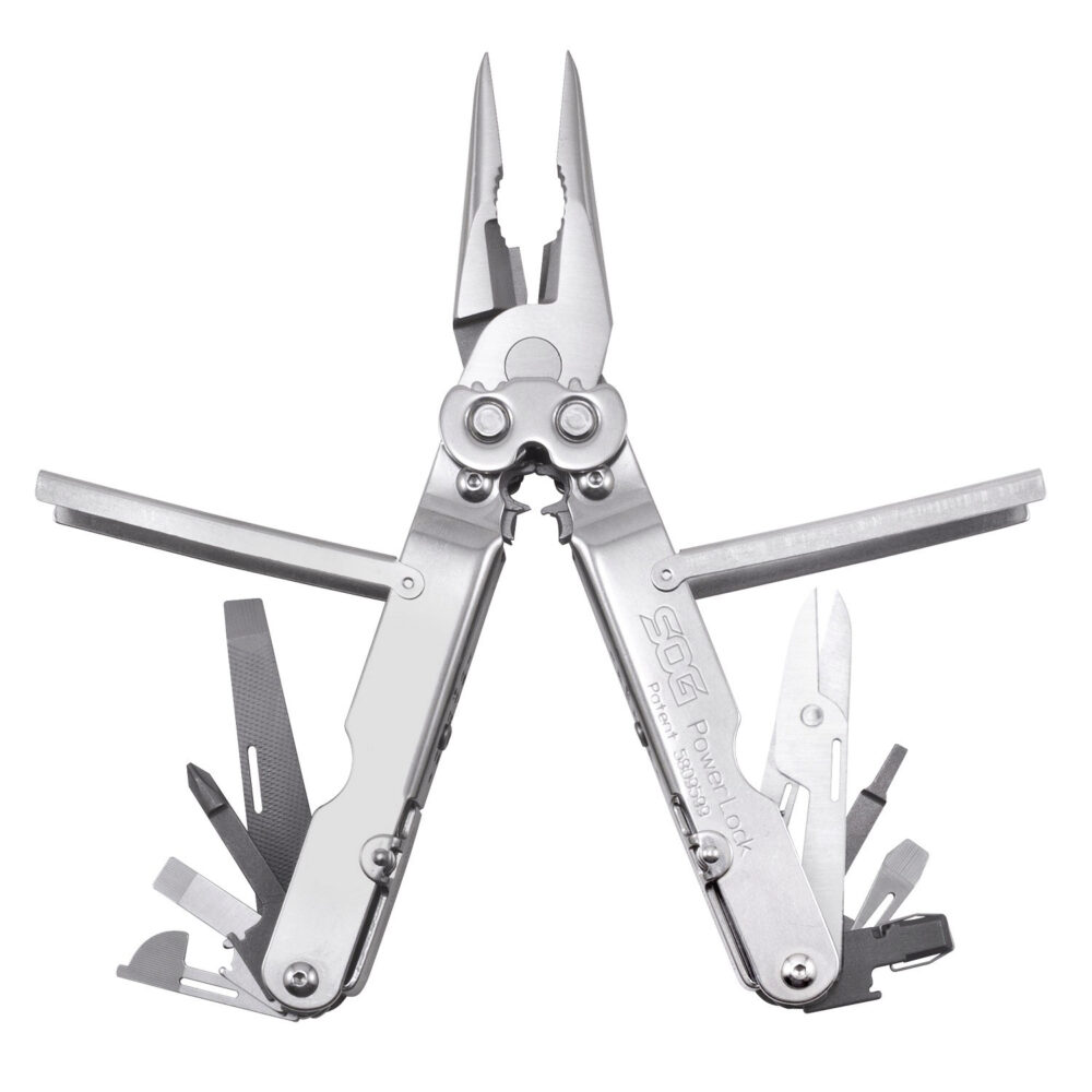 S.O.G SOG-S60N-CP PowerLock Polished 420 Stainless Steel 7 Long Includes Sheath S.O.G SOG-S60N-CP PowerLock Polished 420 Stainless Steel 7 Long Includes Sheath