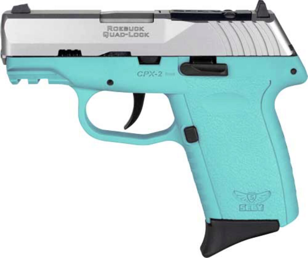 SCCY Industries CPX2TTSBRDRG3 CPX-2 Gen3 RD 9mm Luger 10+1 3.10 SCCY Blue Polymer w/Picatinny Rail Serrated Stainless Steel Slide SCCY Blue Polymer Grip