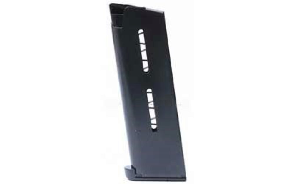 Wilson Combat 47OXCB 1911  Black Detachable with Lo-Profile Steel Floor Plate 7rd for 45 ACP 1911 Officer