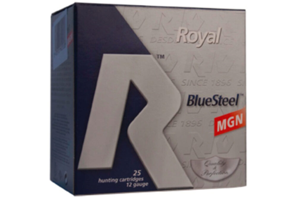 Rio Ammunition RBSM402 Royal BlueSteel Magnum 12 Gauge 3 1 3/8 oz 2 Shot 25 Bx/ 10 Cs 40 grams Rio Ammunition RBSM402 Royal BlueSteel Magnum 12 Gauge 3 1 3/8 oz 2 Shot 25 Bx/ 10 Cs 40 grams