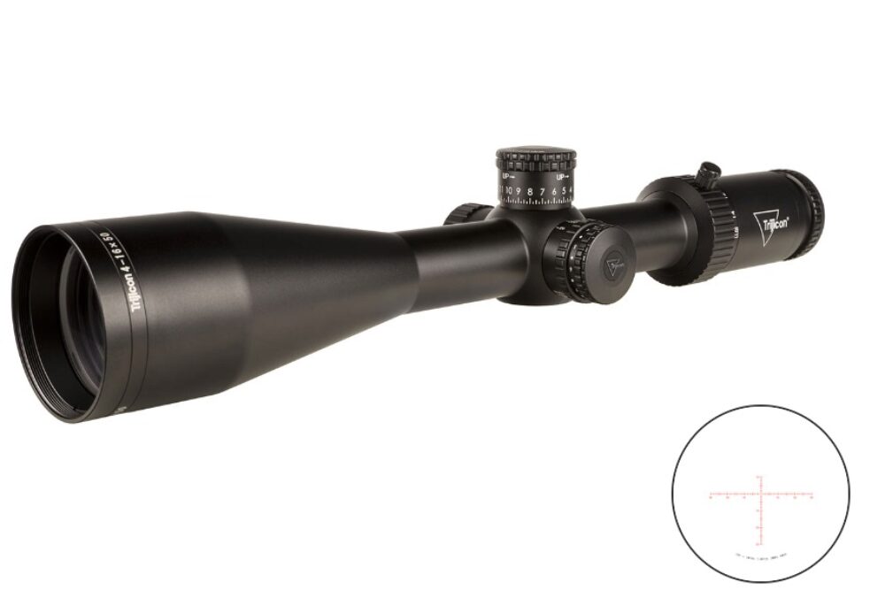 Trijicon 2900001 Credo HX  Satin Black 4-16x50mm 30mm Tube LED Illuminated Red MOA Center Dot Reticle