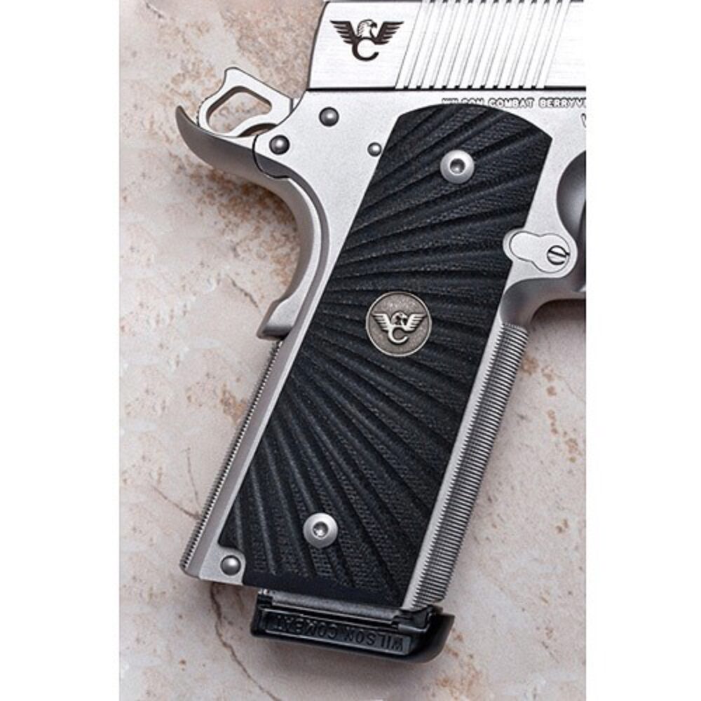 Wilson Combat 351AAFS Grip Panels 1911 Starburst G-10 Black