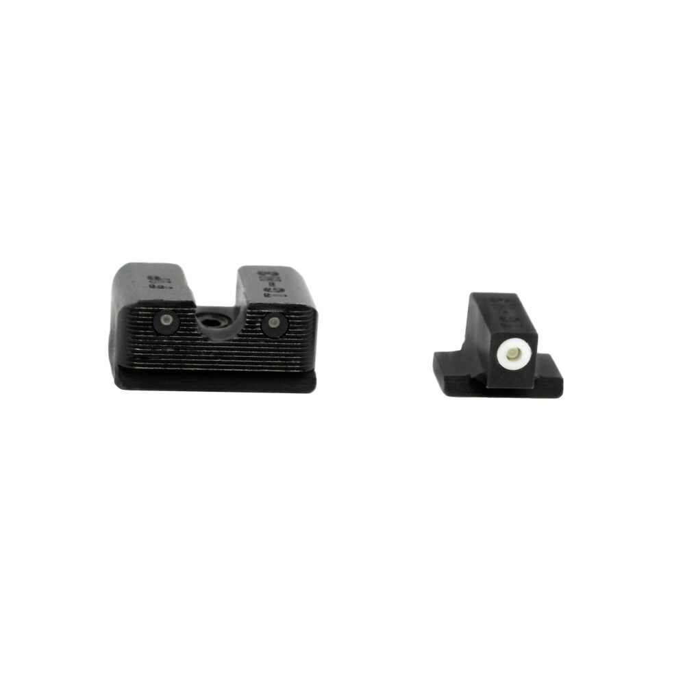 TruGlo TGTG231F3W Tritium Pro Black | Green Tritium White Outline Front Sight Green Tritium Rear Sight TruGlo TGTG231F3W Tritium Pro Black | Green Tritium White Outline Front Sight Green Tritium Rear Sight