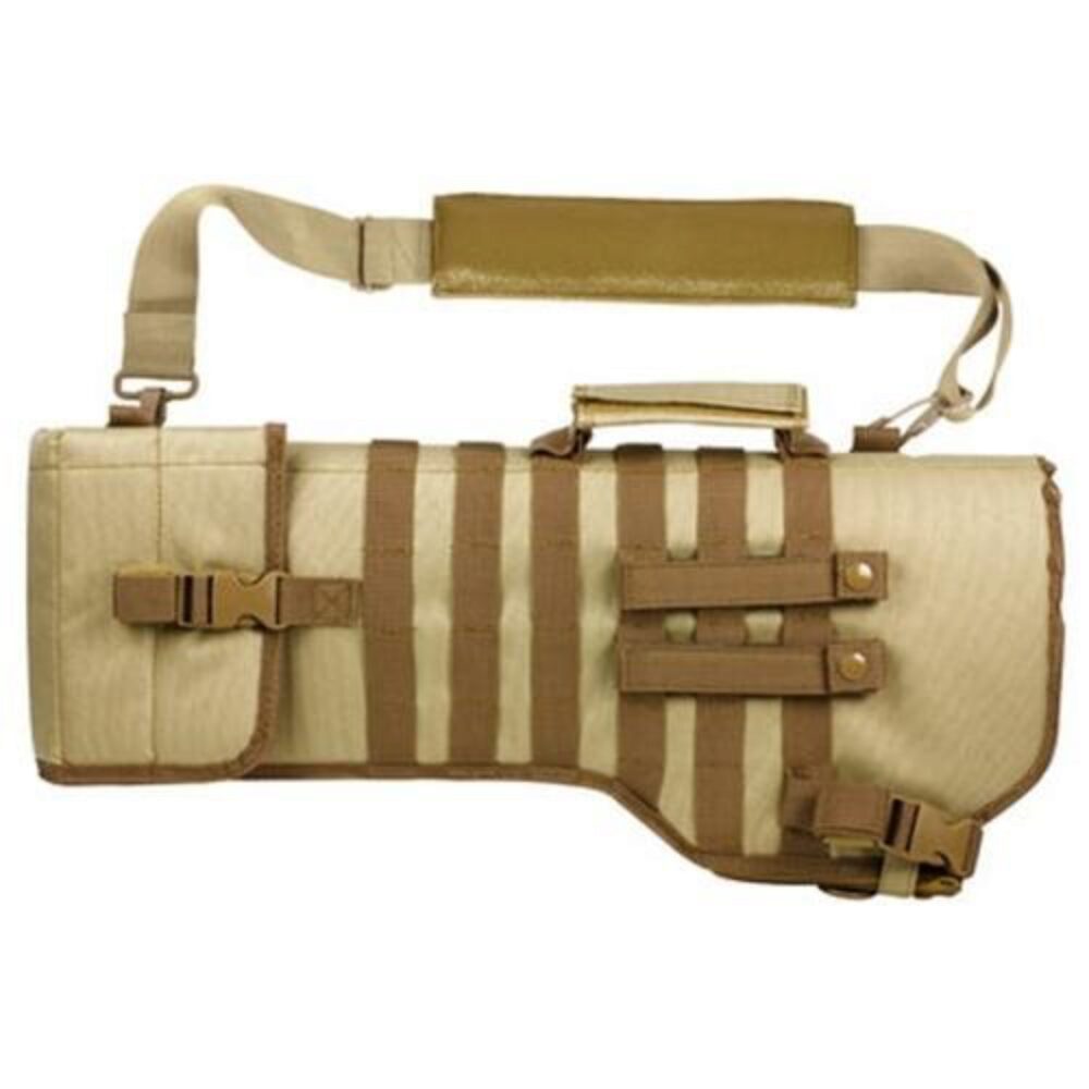 NcStar CVRSCB2919T VISM Scabbard with Tan Finish, MOLLE Webbing, D-Ring & Grommet for Drainage for Rifle/Carbine NcStar CVRSCB2919T VISM Scabbard with Tan Finish, MOLLE Webbing, D-Ring & Grommet for Drainage for Rifle/Carbine