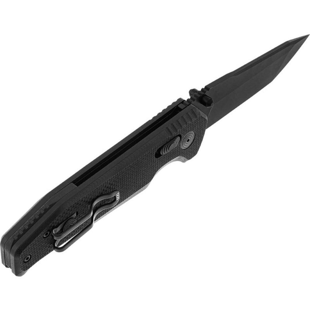 S.O.G SOG-12-57-01 Vision XR 3.36 Folding Tanto Plain Black TiNi CTS XHP Steel Blade Black G10 Handle S.O.G SOG-12-57-01 Vision XR 3.36 Folding Tanto Plain Black TiNi CTS XHP Steel Blade Black G10 Handle