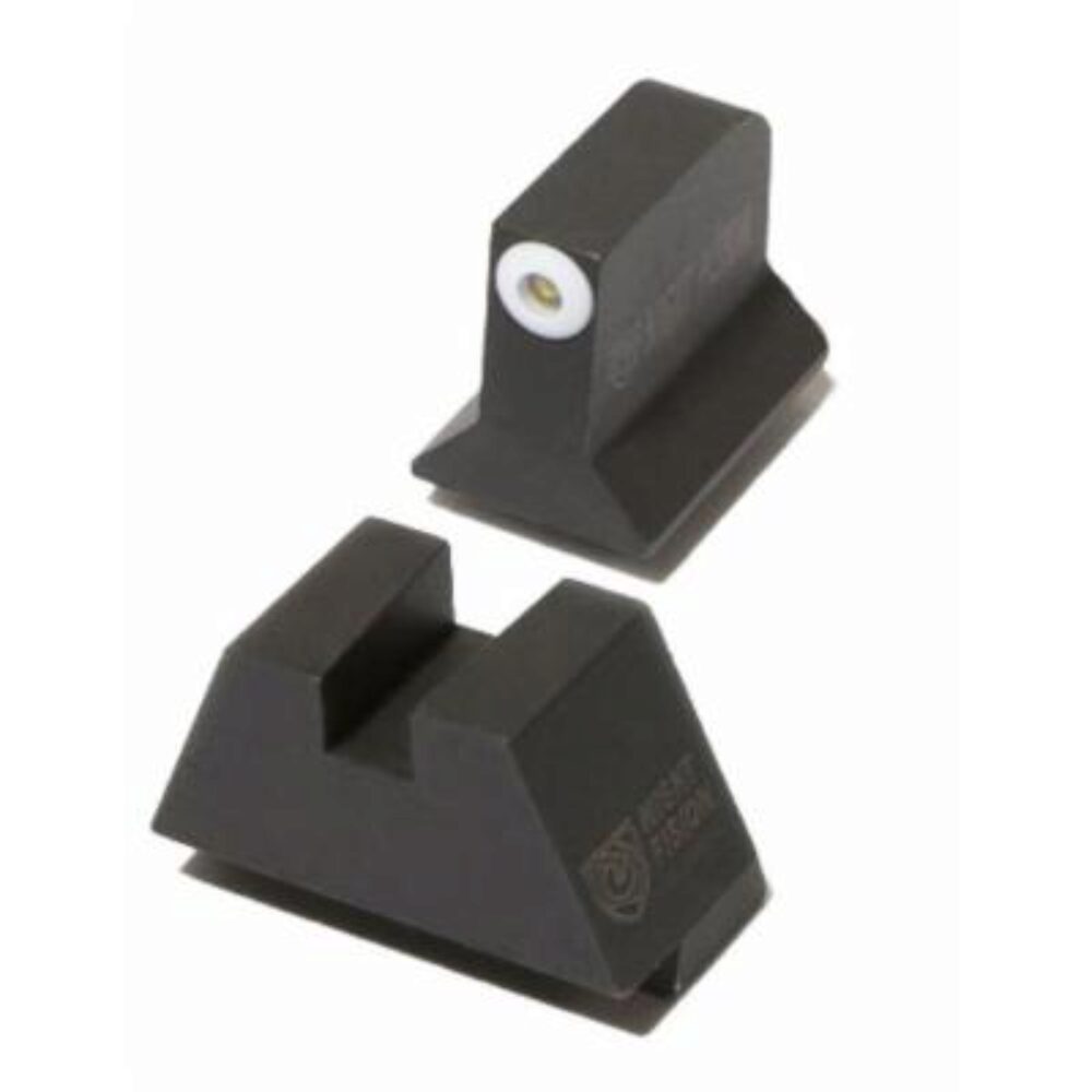 Night Fision GLK004013WGZ Suppressor Height Sights For Glock Black | Green Tritium White Ring Front Sight Green Tritium Black Rear Sight Set Night Fision GLK004013WGZ Suppressor Height Sights For Glock Black | Green Tritium White Ring Front Sight Green Tritium Black Rear Sight Set