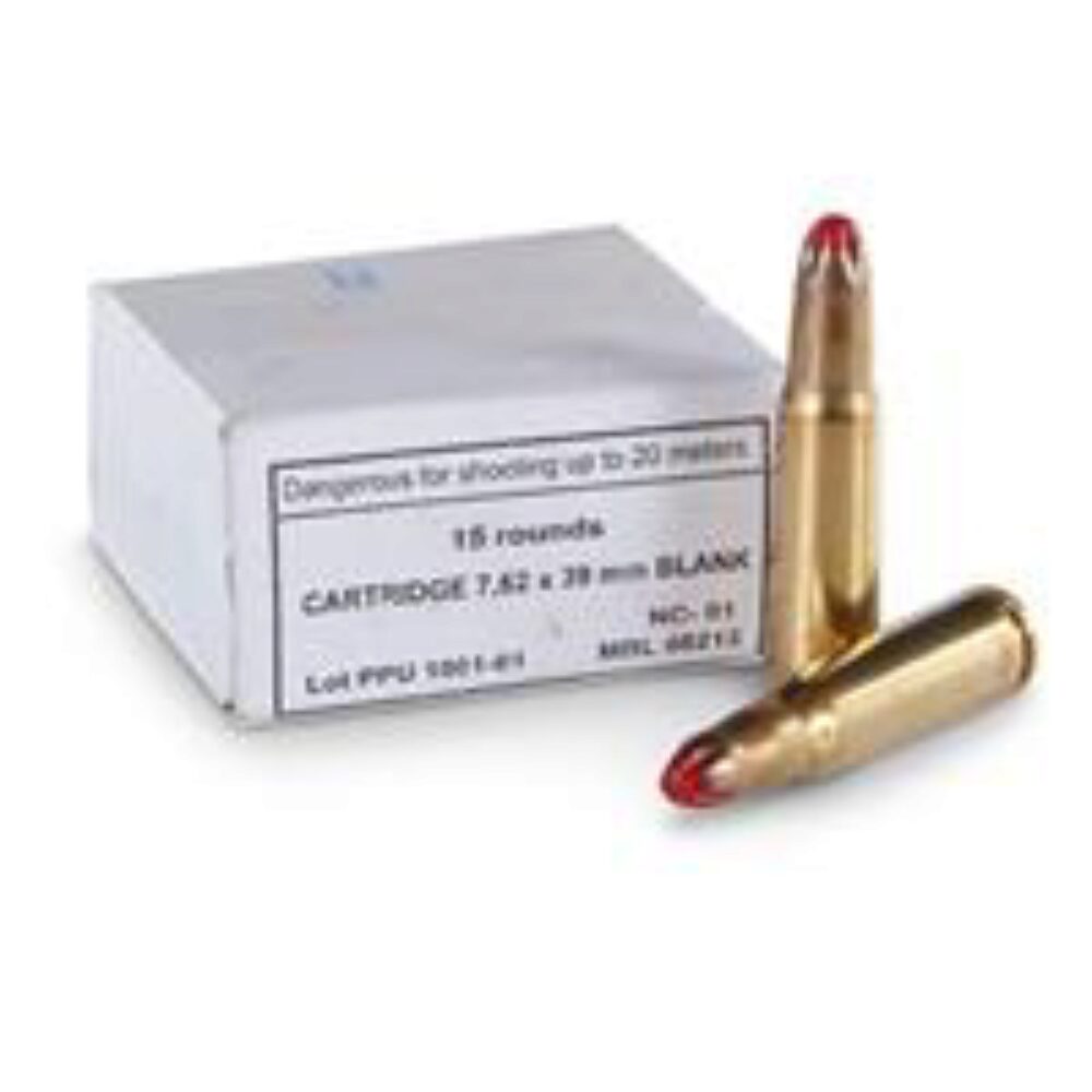 PPU PPB739 Blank Ammo  7.62x39mm 15 Per Box/ 96 Cs