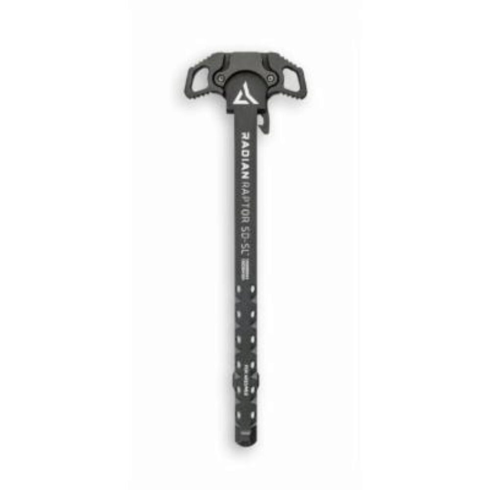 Radian Weapons R0278 Raptor SD-SL Ambi Charging Handle, Black, Slim Line Handles, Gas Ported Shaft, Fits Mil-Spec AR-15/M16 Platform