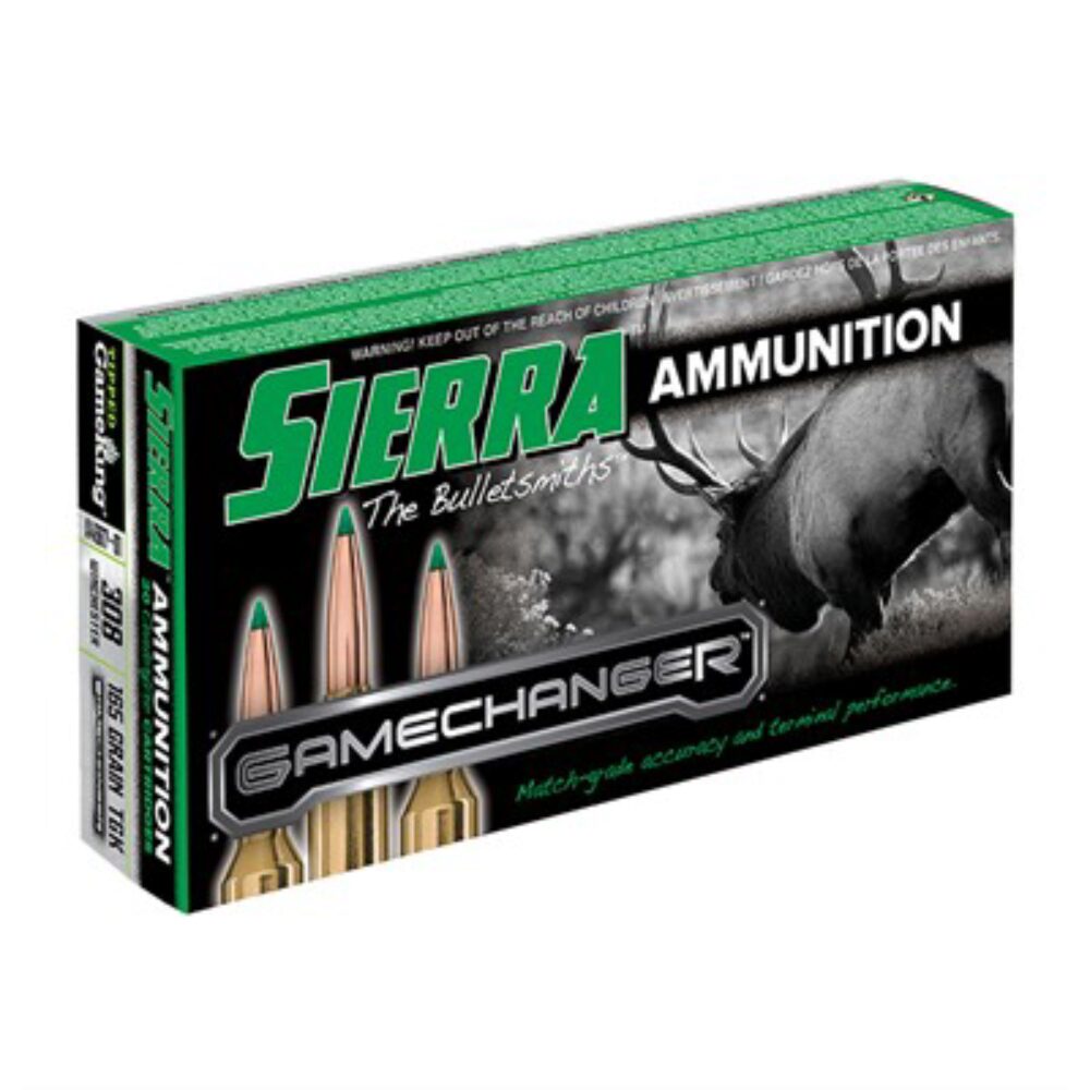 Sierra A466701 GameChanger 308 Win 165 gr 2680 fps Sierra Tipped GameKing (TGK) 20 Bx/10 Cs Sierra A466701 GameChanger 308 Win 165 gr 2680 fps Sierra Tipped GameKing (TGK) 20 Bx/10 Cs