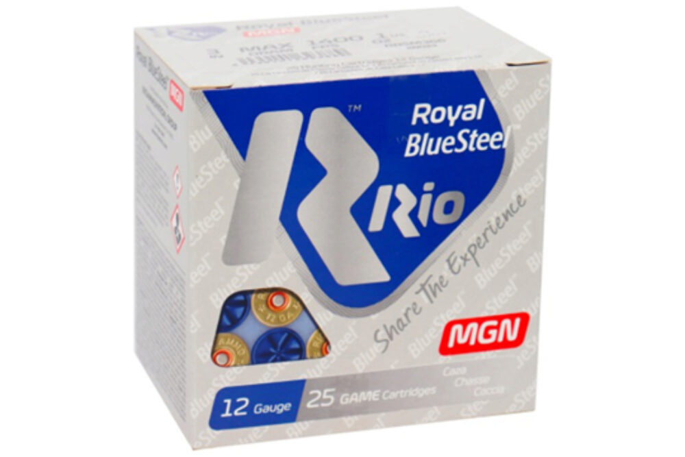 Rio Ammunition RBSM403 Royal BlueSteel Magnum 12 Gauge 3 1 3/8 oz 3 Shot 25 Bx/ 10 Cs 40 grams