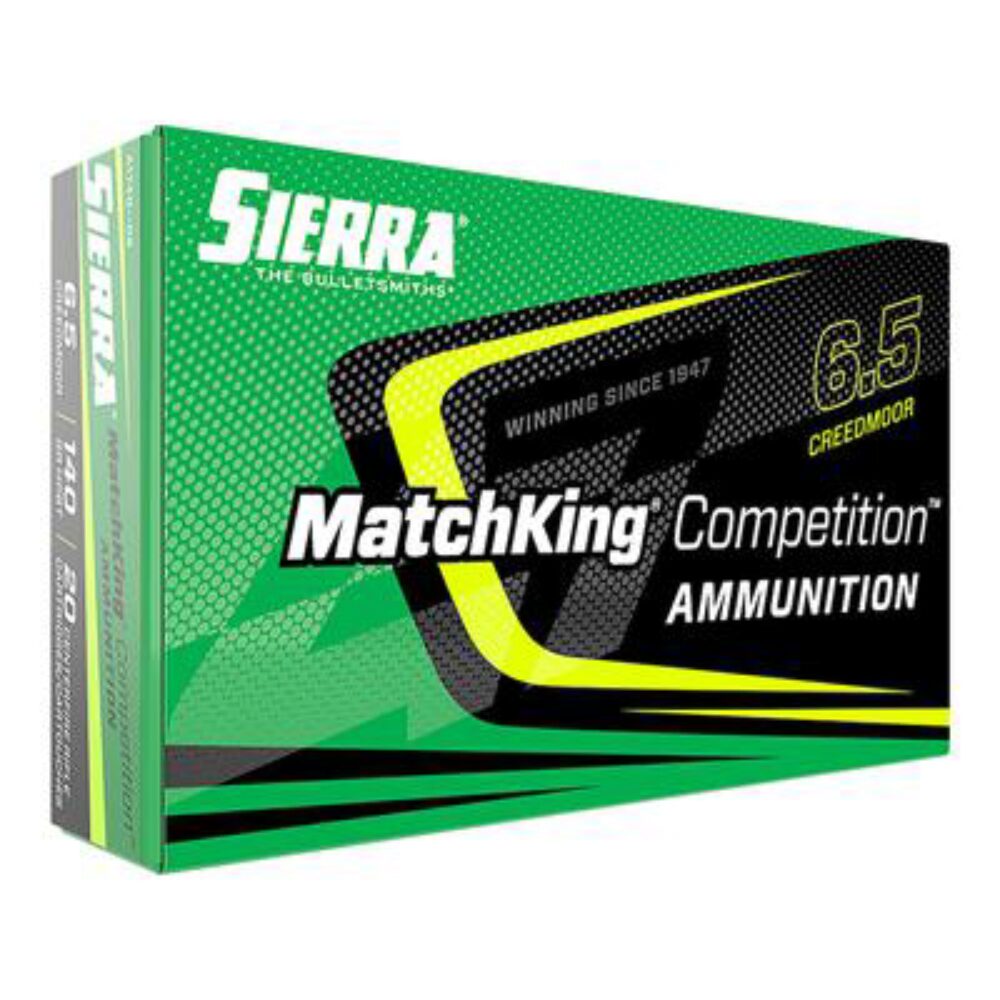 Sierra A1740--05 MatchKing Competition 6.5 Creedmoor 140 gr 2675 fps Sierra MatchKing BTHP (SMBTHP) 20 Bx/10 Cs