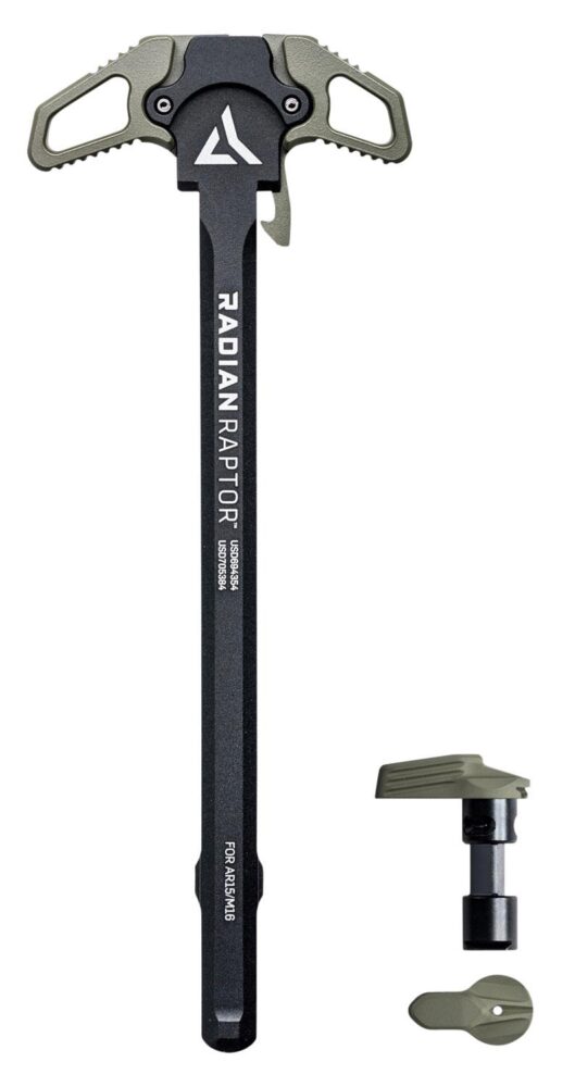 Radian Weapons R0665 Raptor Charging Handle & 45/90 Talon Safety, Radian OD, Ambi Controls, Fits Mil-Spec AR-15/M16 Platform Radian Weapons R0665 Raptor Charging Handle & 45/90 Talon Safety, Radian OD, Ambi Controls, Fits Mil-Spec AR-15/M16 Platform