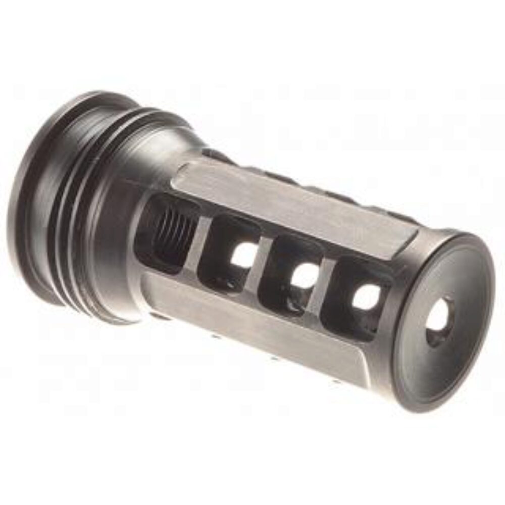 Huxwrx 1574 QD 762 Muzzle Brake Black with 5/8-24 tpi Threads, 2.30 OAL & 1.20 Diameter for 30 Cal AR-Platform