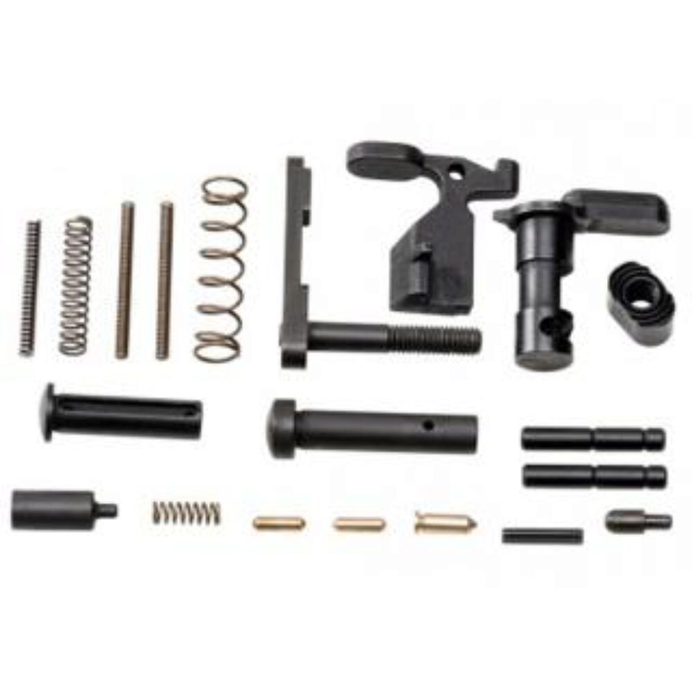 Rise Armament 12003 Lower Parts Kit  (No Fire Control Group) Black for AR-15