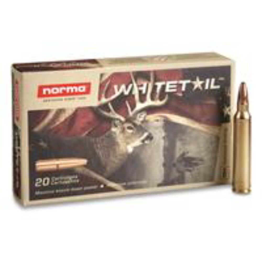 Norma Ammunition (RUAG) 20177412 Dedicated Hunting Whitetail 300 Win Mag 150 gr 3248 fps Pointed Soft Point (PSP) 20 Bx/10 Cs