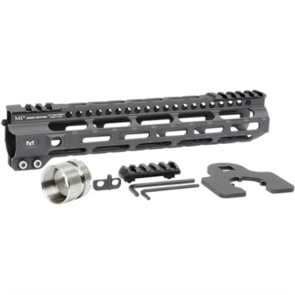 Midwest Industries MIULW105 Ultralight  AR-15 Black Hardcoat Anodized Aluminum/Polymer 10.50 Picatinny/M-LOK